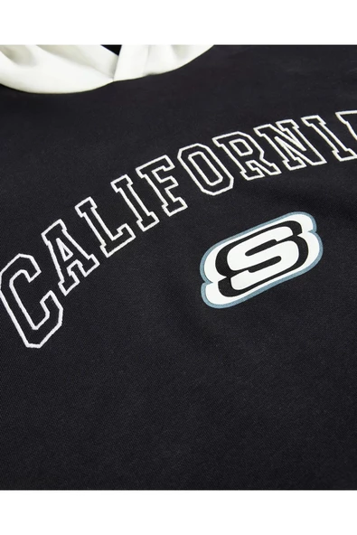 Skechers S242090-001 M Lw Fleece Regular Hoodie Erkek Sweatshirt - 8