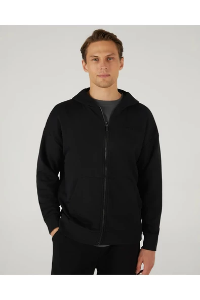 Skechers S242112-001 M Essential Full Zip Hoodie Erkek Sweatshirt