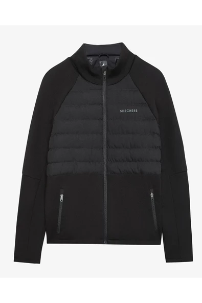 Skechers S242160-001 M Outerwear Casual Comfort Padded Erkek Spor Mont - 4