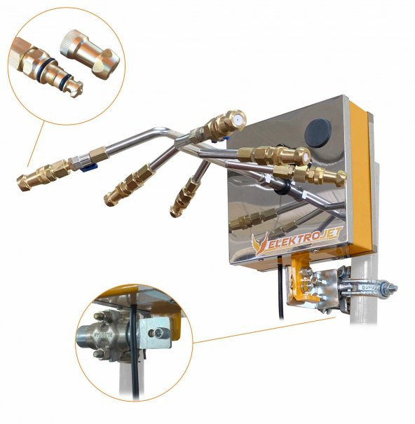 Kadıoğlu Elektro Jet 6Jet 2 Yön 6 Çıkış İlaçlama Makinesi (Damla Önleyicisiz) - 2