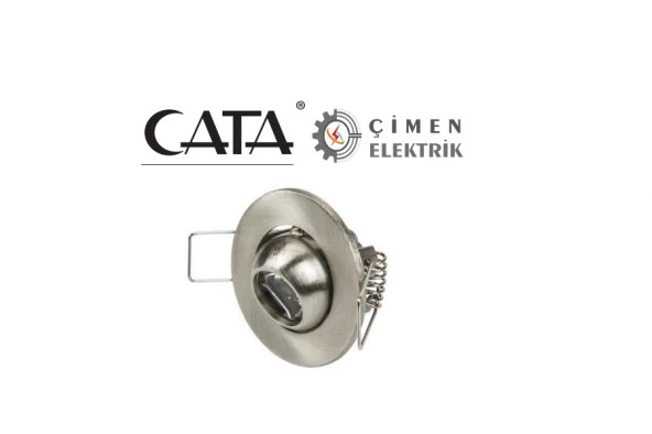 CATA CT 5268 1.5W Satin Kasa Led Spot 6400K Beyaz Işık