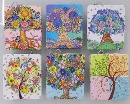 12'li Büyüteçli Dikdörtgen Cep Aynası ürün görseli