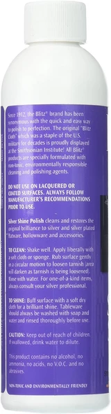 Blitz Silver Shine Polish Gümüş Parlatıcı Cilası Likit 236ml. - 6