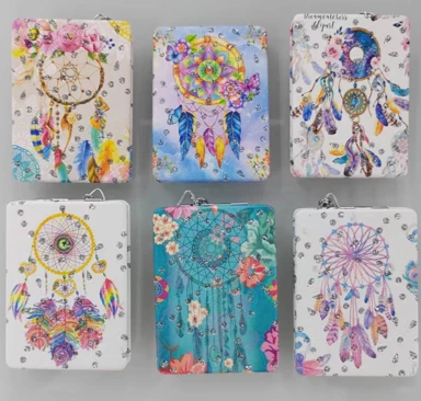 12'li Büyüteçli Dikdörtgen Cep Aynası ürün görseli 1