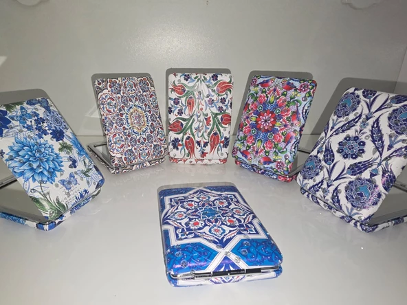 12'li Büyüteçli Dikdörtgen Cep Aynası - Resim 2