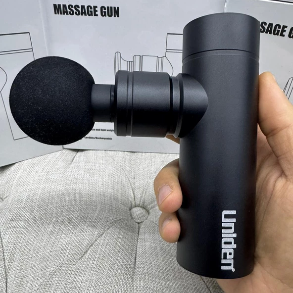 Uniden Mini Masaj Tabancası Çelik Aluminyum Kasa Darbeli Titreşimli Şarjlı - 2
