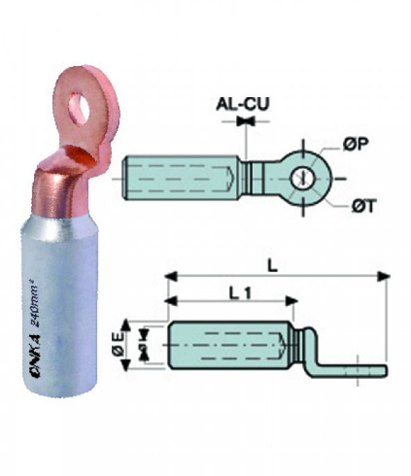 95 LİK BİMETAL KABLO PAPUCU