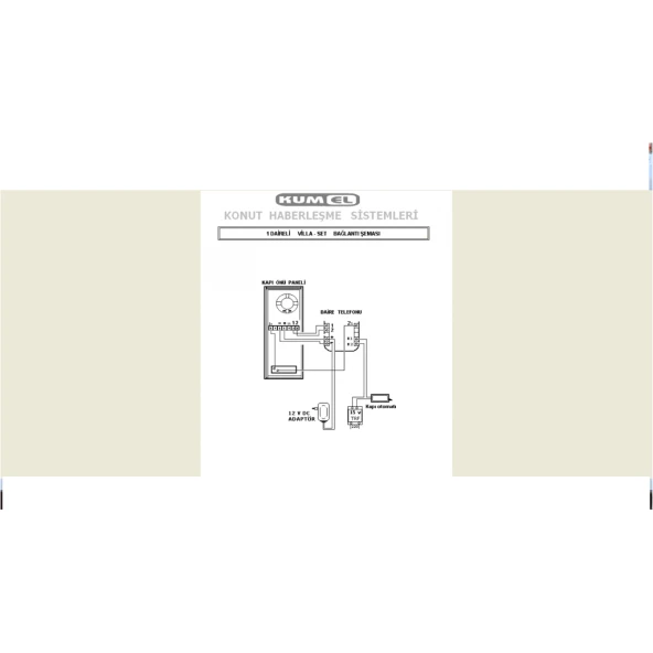 Kumel 3 Lü Villa Set Hoparlörlü Zil Paneli Mvp 03 - 2