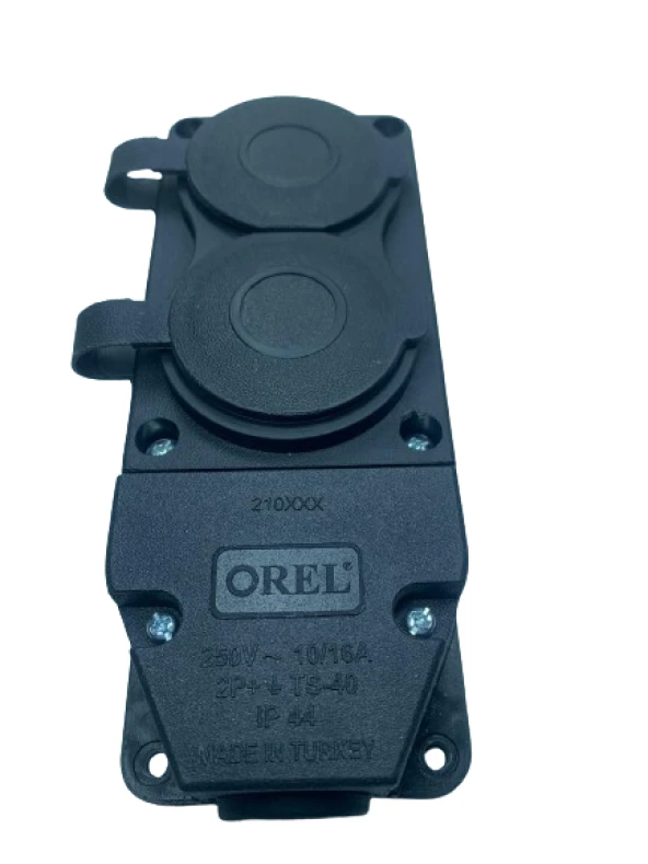 Orel 1x16 2 Li Kauçuk Grup Priz 220 V