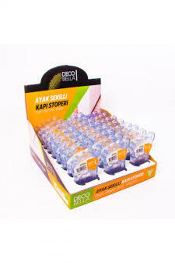Stoper Kapı Tutucu Ayak Şekilli Şeffaf 4lü