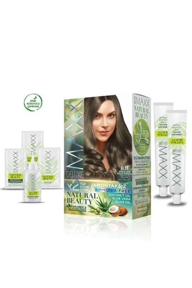Natural Beauty Amonyaksız Saç Boyası 8.11 Yoğun Açık Küllü Kumral - 2