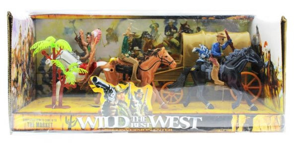 Figürlü kızılderili Kovboy Seti - 2