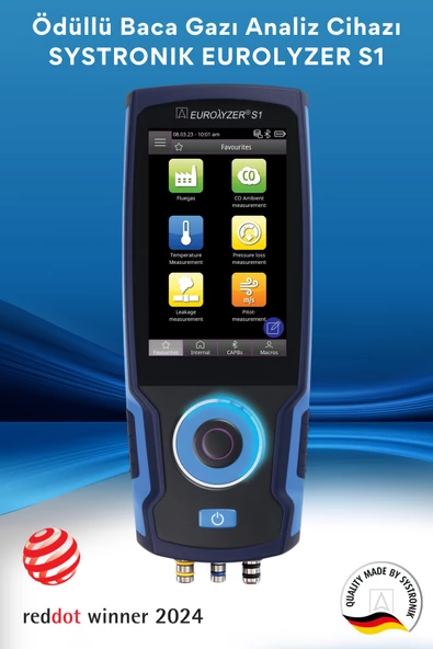 Systronik Eurolyzer S1 Ödüllü Baca Gazı Analiz Cihazı Allrounder Set 40.000 Ppm - 3