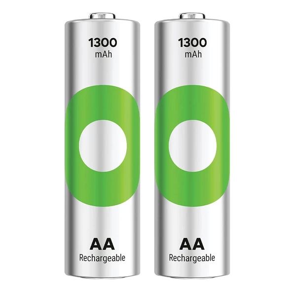GP RECYKO 1300 MAH Nİ-MH 1.2 VOLT AA KALEM ŞARJLI PİL 2'Lİ PAKET GP130AAHCE-2EB2 (GPRHC132E000)