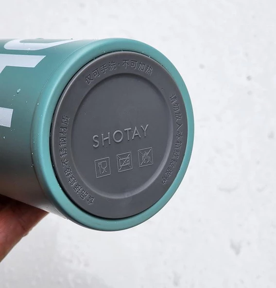 Shotay Çelik Termos Matara 530Ml Yeşil - 7
