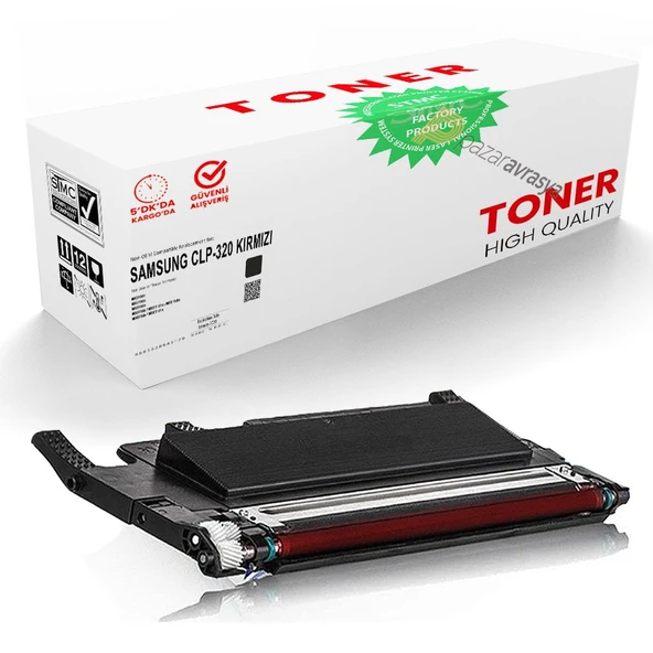 Samsung CLP-320 Kırmızı /CLX-3185fw/CLX-3186fw Uyumlu Muadil Toner