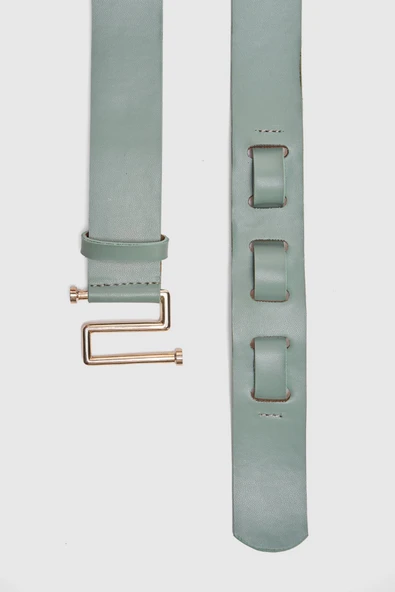 Perspective Minimalist Deri Kadın Kemer - Günlük Şıklık - 7