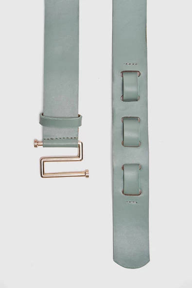 Perspective Minimalist Deri Kadın Kemer - Günlük Şıklık - 5