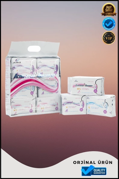 OverPazar 98 Adet Hijyenik Ped By Airiz Hijyenik Ped Kadın Pedi Active Oxygen & Negativeion - Resim 7