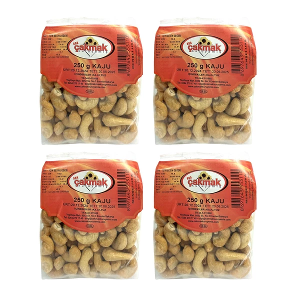 Çakmak Kaju 250 gr x 4 Adet