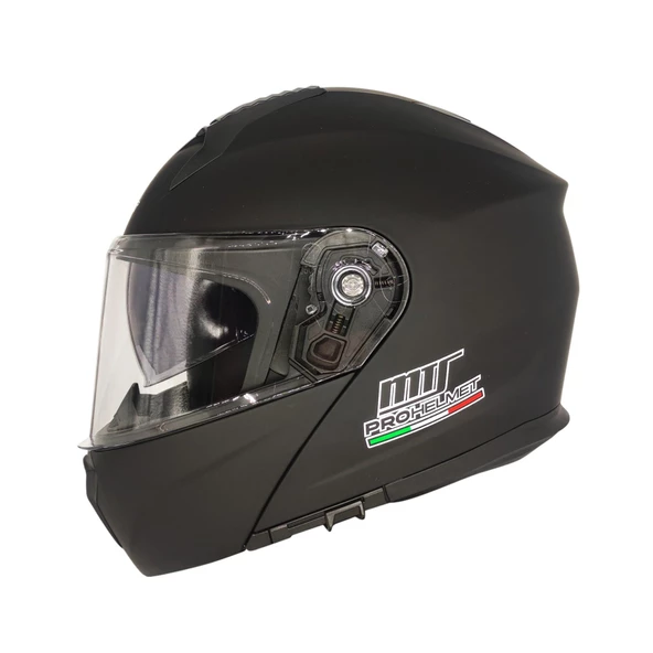 MTS M 966 MAT SİYAH ÇENE AÇILIR MOTOSİKLET KASK