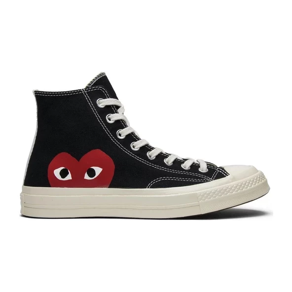 Converse Comme des Garcons x Chuck Taylor All Star Hi Play Black White