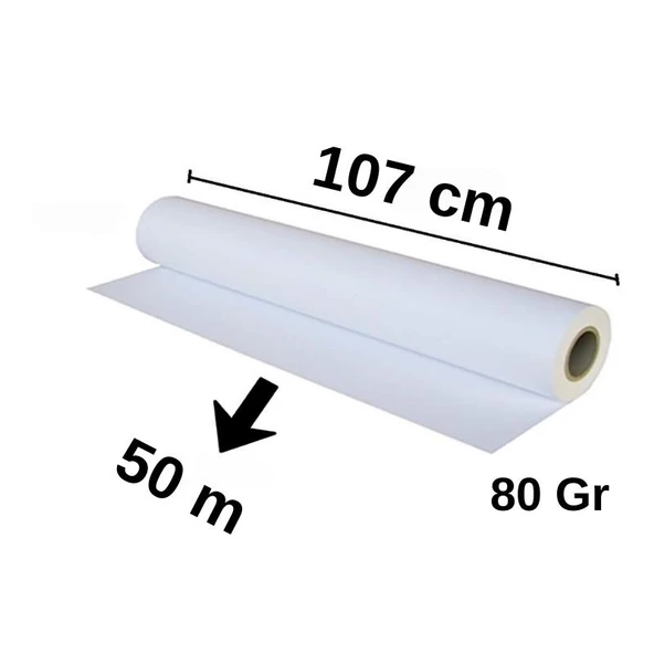 Elitrulo Plotter Kağıdı 107cm x 50mt 80gr - 3