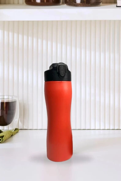 Elista Paslanmaz Çelik Matara Suluk 750ml Pipetli Kapak - 6