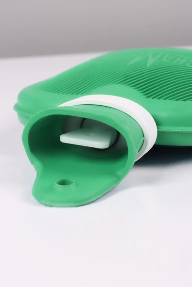 Champion Kauçuk Termofor Mini Sıcak Su Torbası, Kokusuz Sıcak Su Torbası Yeşili 1,5 L - 4