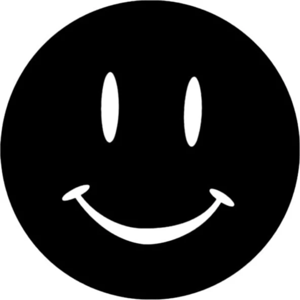 Gülen Emoji Sticker 20 x 20 cm - 1