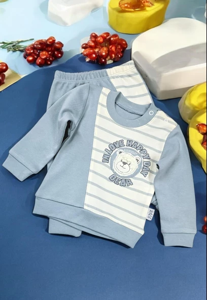Ayıcıklı Erkek Bebek Takım - 3