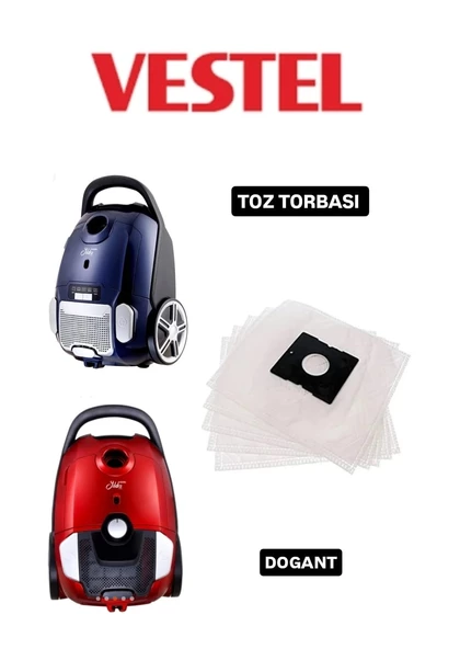 Vestel Yıldız Elektrik Süpürgesi Sentetik Toz Torbası 10 Adet