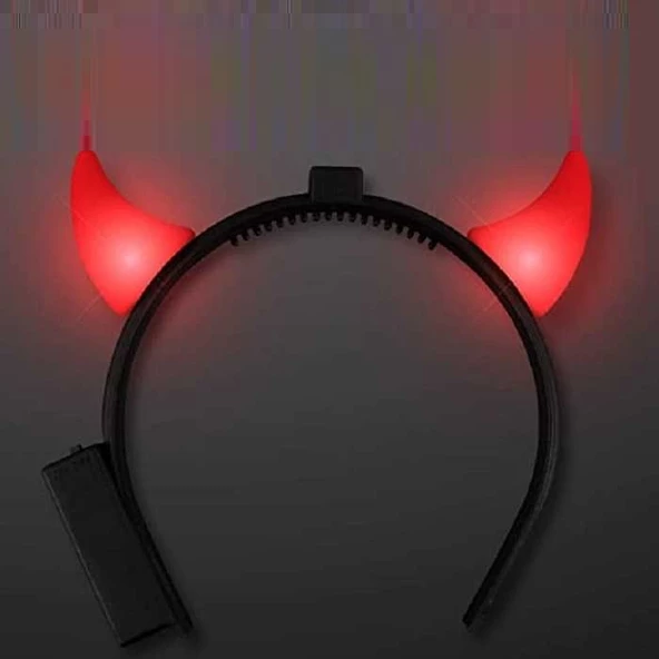 5 ADET KIRMIZI IŞIKLI ŞEYTAN BOYNUZU YILBAŞI PARTİ TAÇI NOEL TAÇI YILBAŞI TAÇI IŞIKLI ŞEYTAN TAÇI