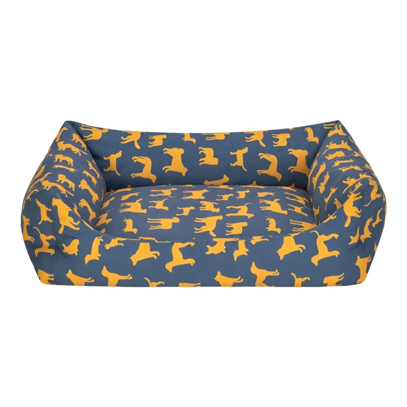 Pet Comfort Uniform Lacivert-Sarı Köpek Yatağı M 70x60cm ürün görseli