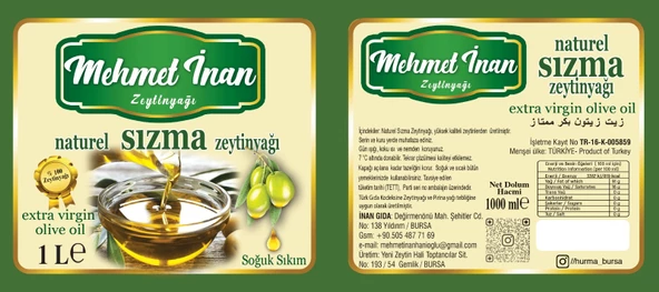 Mehmet İnan Natürel Sızma Zeytinyağı - 4