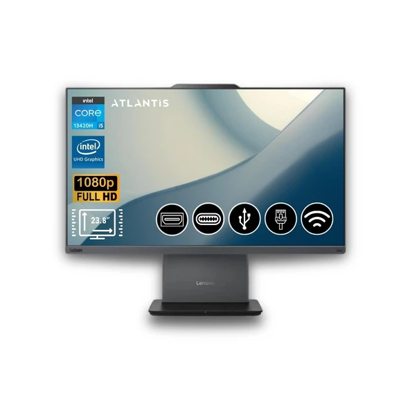 Lenovo ThinkCentre neo 50a 24 Gen 5 I5-13420H 32GB 2TB M.2 SSD  12SC000QTR  ATL15  23.8" Fdos  All In One Bilgisayar