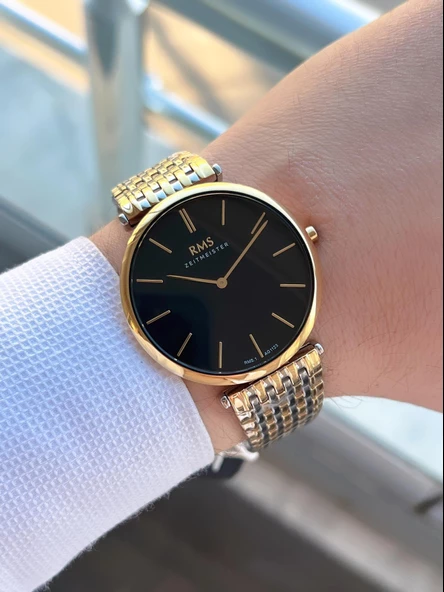Rms Romanson 2 Yıl Garantili Çelik Kordon Çelik Kasa 5 Atm Suya Dayanıklı Erkek Kol Saati AG1123.12 - Resim 2