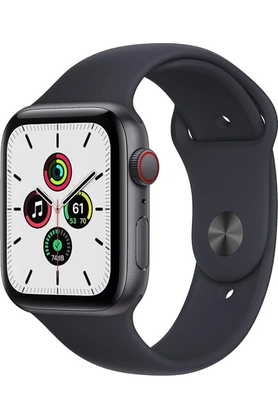 Apple Watch Se 44mm GPS+Cellular Uzay Grisi Alüminyum Kasa Gece Yarısı Kordon(Apple Türkiye Garantili)