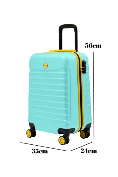 Kabin Boy Valiz 4x2 Teker Su Yeşili 1168 - Resim 2