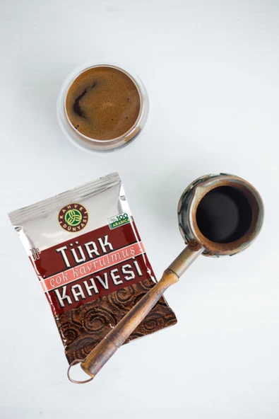 Kahve Dünyası Çok Kavrulmuş Türk Kahvesi 100 gr x 12 Adet - Resim 4