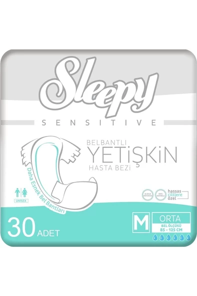 Sleepy Belbantlı Orta Boy M 30'lu Hasta Bezi - Resim 5