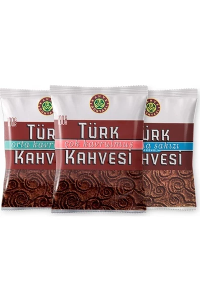 Kahve Dünyası 100 Gr Türk Kahvesi Deneme Paketi 3'lü