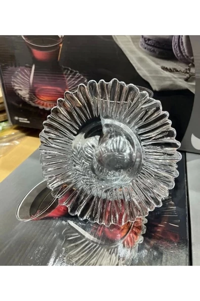 Pşabahçe 10531 Aurora ( Şelale ) Çay Tabağı. 6'adet. (12 CM) - 2
