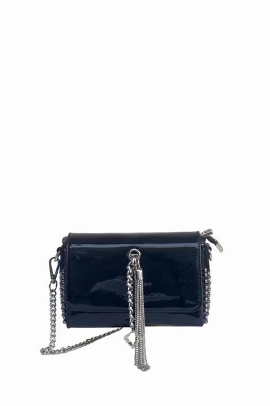 Kriste Bell Çapraz Askılı Kadın Çanta Siyah Rugan 26547 ürün görseli