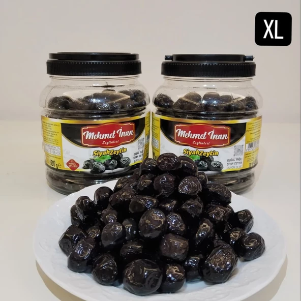 Mehmet İnan Gemlik Sofralık Siyah zeytin (XL)