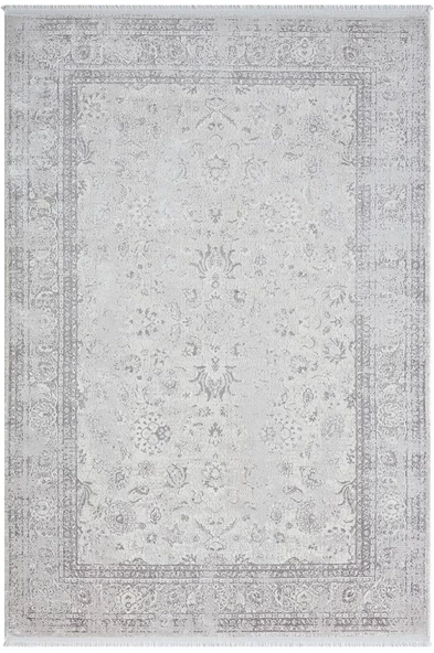 Elegance Eg004a Gri Halı Antrasit Modern Klasik Desenli Viskon Doğal Iplik Bambu Halı Tozu Az Salon 78 X 150 A.GRI-K.GRI