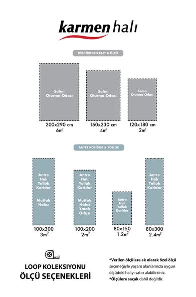 Loop Lp002a Gri Halı Dekoratif Sisal Bukle Tozsuz Antialerjik Salon Halısı Yatak Odası Iskandinav 160 X 230 GRI - Resim 7
