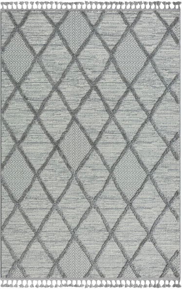 Loop Lp002a Gri Halı Dekoratif Sisal Bukle Tozsuz Antialerjik Salon Halısı Yatak Odası Iskandinav 100 X 200 GRI