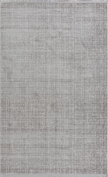 Saltuk 1556 Gri Halı Beyaz Detaylı Modern Akrilik Tozuaz Salon Halısı Yatak Odası Halısı Koridor 100 X 300 GRI