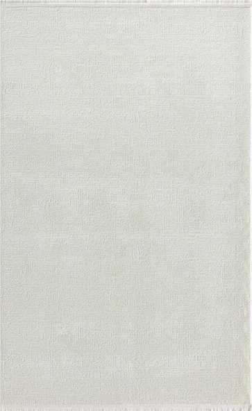 Saltuk 1555 Beyaz Halı Modern Akrilik Tozuaz Salon Halısı Yatak Odası Halısı Koridor Halısı 100 X 200 BEYAZ
